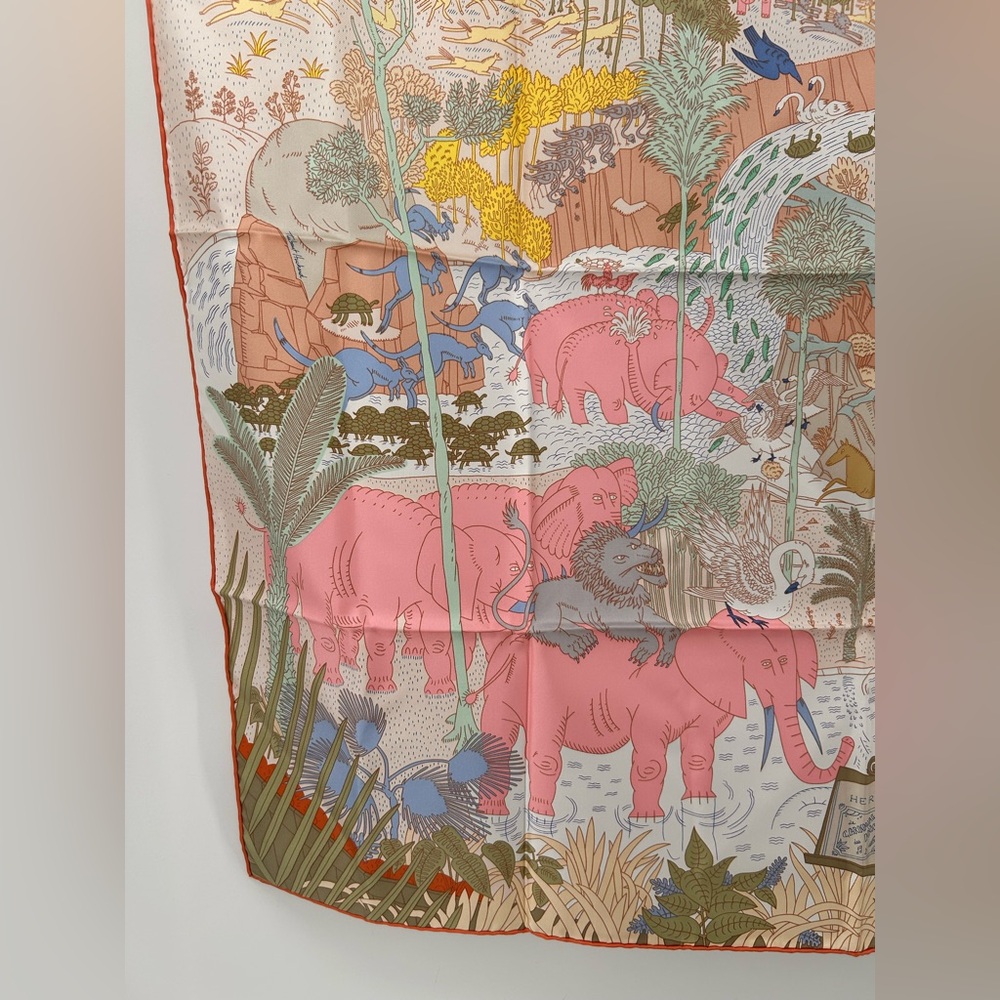 Hermes Carré 90 Le Carnaval des Animaux Carnival of the Animals Scarf Silk Nwt - Picture 9 of 16